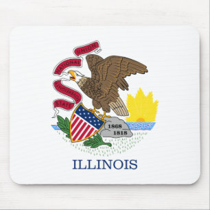 Illinois State Flag Mouse Mat