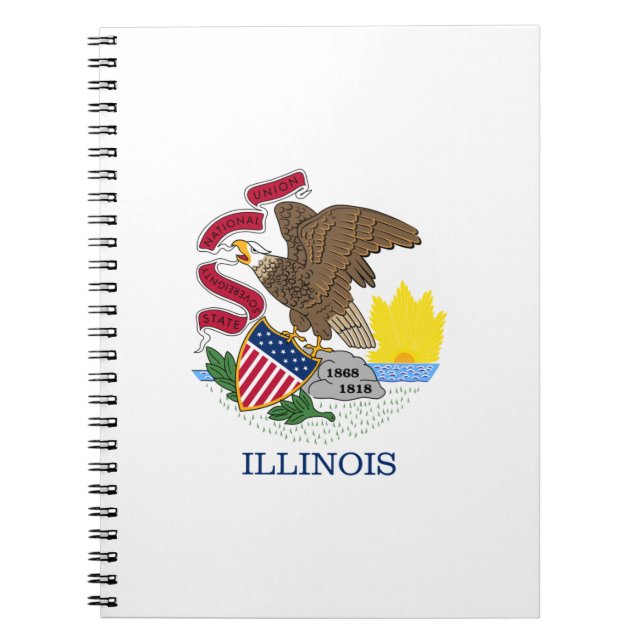 Illinois State Flag Notebook (Front)