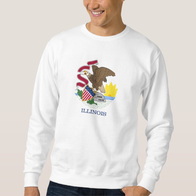 Illinois State Flag Sweatshirt (Front)