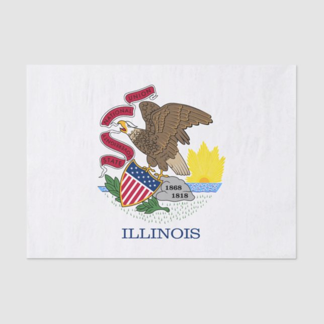 Illinois State Flag Tissue Paper (Front)