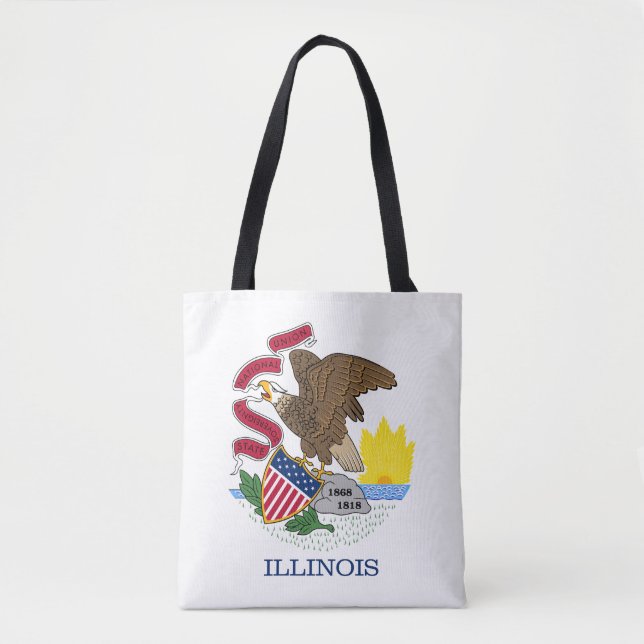 Illinois State Flag Tote Bag (Front)
