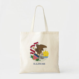Illinois State Flag Tote Bag