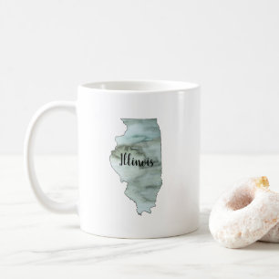 Illinois State Illustration Coffee Mug