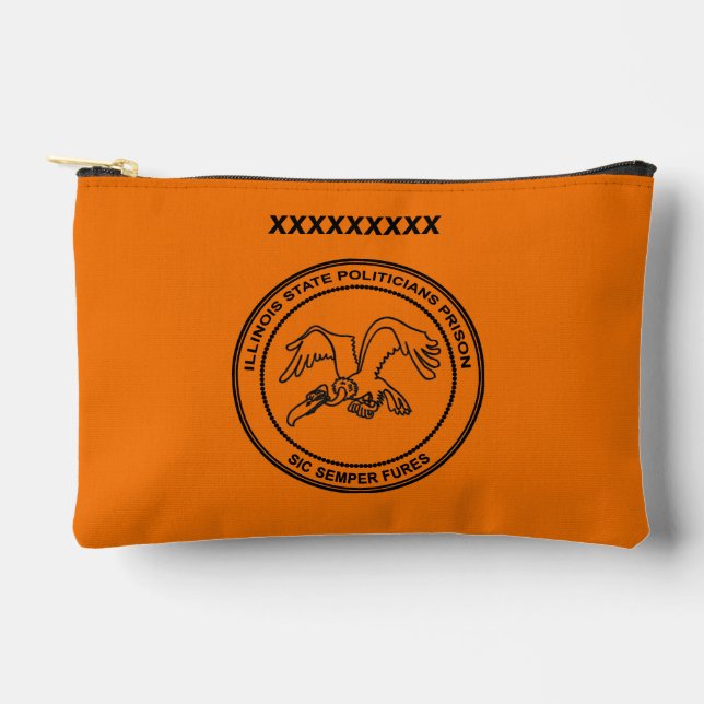 Illinois State Politicians Prison Accessory Pouch (Front)