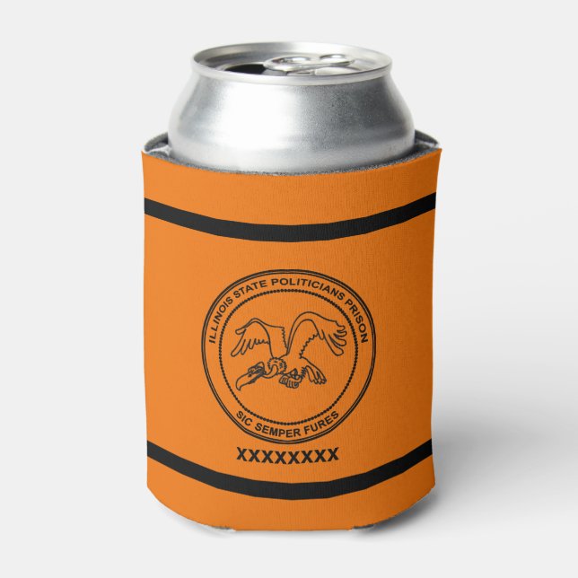 Illinois State Politicians Prison Can Cooler (Can Front)