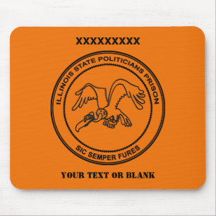 Illinois State Politicians Prison Mouse Mat