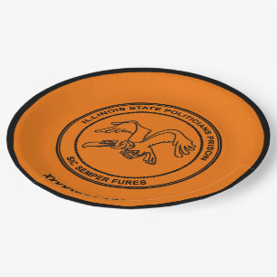 Illinois State Politicians Prison Paper Plate