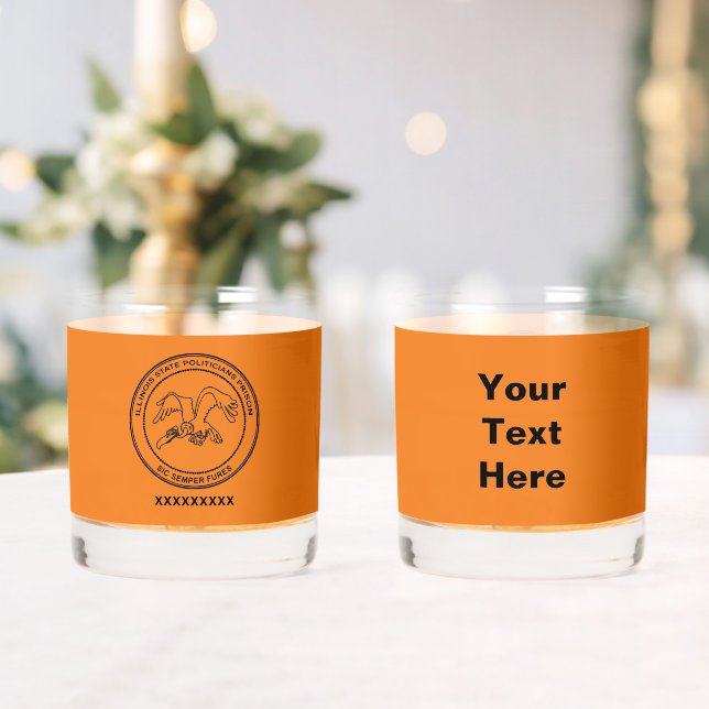 Illinois State Politicians Prison Whiskey Glass (Insitu (Wedding))