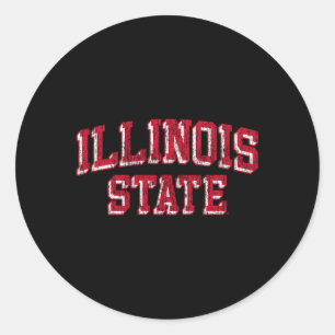 Illinois State Redbirds Arch Classic Round Sticker