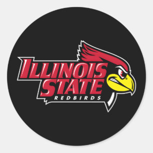 Illinois State Redbirds Icon Classic Round Sticker
