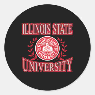 Illinois State Redbirds Laurels Alternate Classic Round Sticker