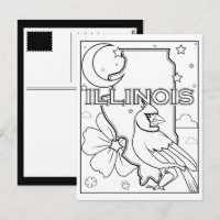 illinois state shape flower birdcollage