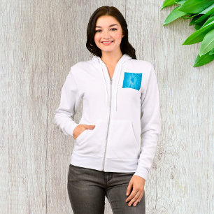 Illinois State Silhouette Blue Starburst Hoodie