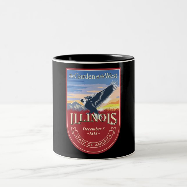 Illinois Two-Tone Coffee Mug (Center)