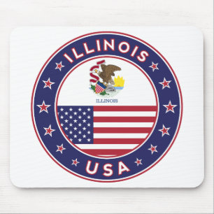 Illinois, USA, Illinois t-shirt Mouse Mat