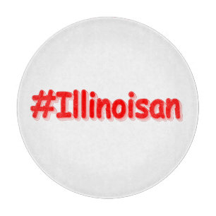 "#Illinoisan " Cute Design. Buy Now Cutting Board