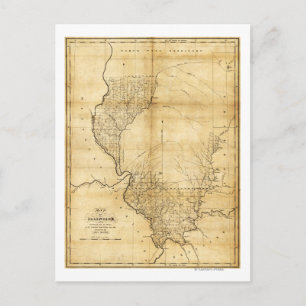 IllinoisPanoramic MapIllinois Postcard