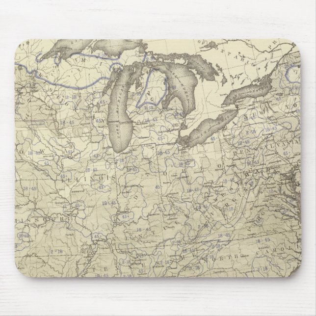 Illiteracy 1870 mouse mat (Front)