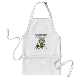 Illiterate People Humour Standard Apron