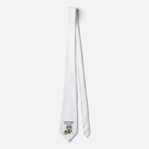 Illiterate People Humour Tie