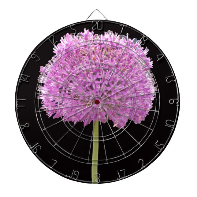 Illium Summer Spring Flower -Irish Design Dartboard (Front)