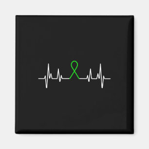 Illness Green Ribbon Mental Health Awareness Month Magnet
