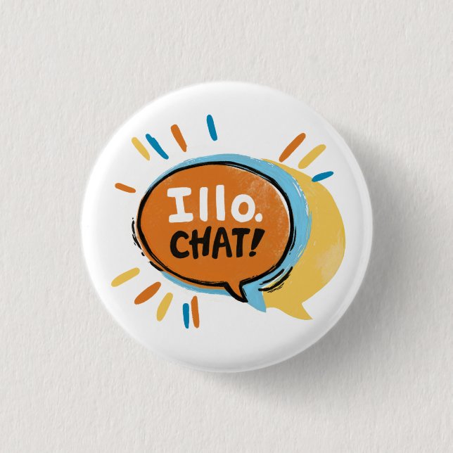 Illo Chat Logo Button (Front)
