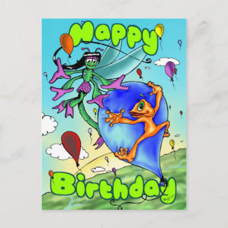 Illow &  - Happy Birthday Postcard