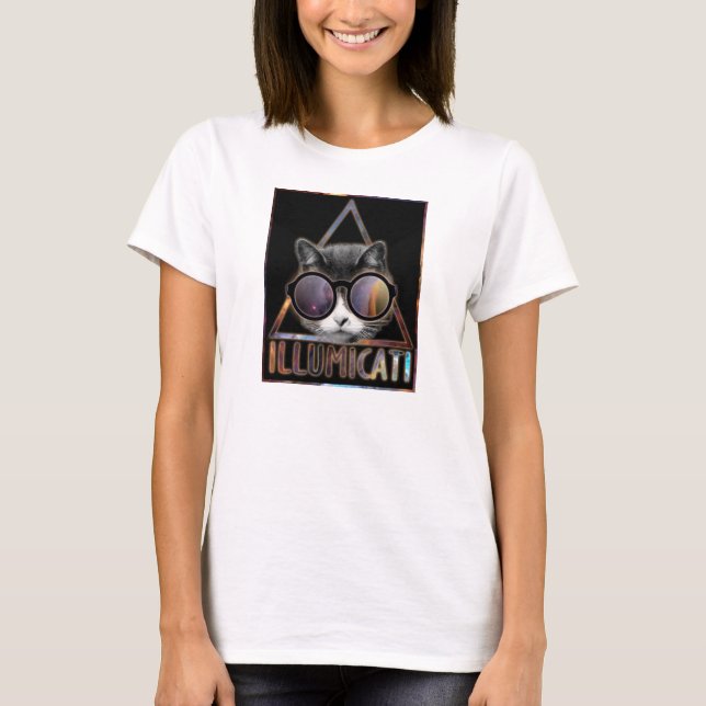 Illumicati Cat Secret Society T-Shirt (Front)