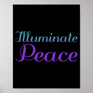 Illuminate Peace Prevention Awareness Design Poster