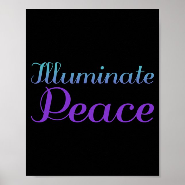 Illuminate Peace Prevention Awareness Design Poster (Front)