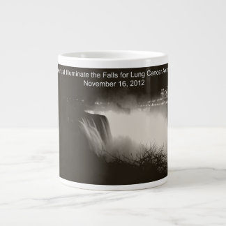 Illuminate the Falls for Lung Cancer Awareness Large Coffee Mug