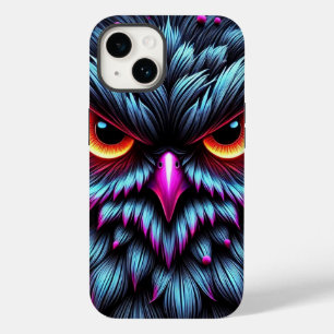 Illuminate Your Style with the Neon Owl Case-Mate iPhone 14 Case