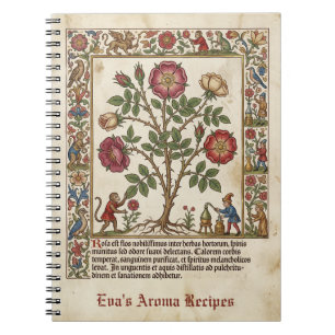 Illuminated Apothecary Mediaeval Rose Notebook