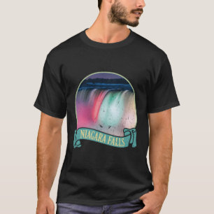 Illuminated At Night Niagara Falls T-Shirt