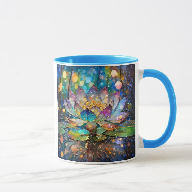 Illuminated Blooming Lotus Flower Mug (Right)