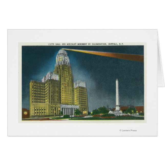 Illuminated City Hall View (Front Horizontal)