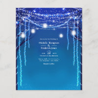 Illuminated Forest Wedding Lights Invitation