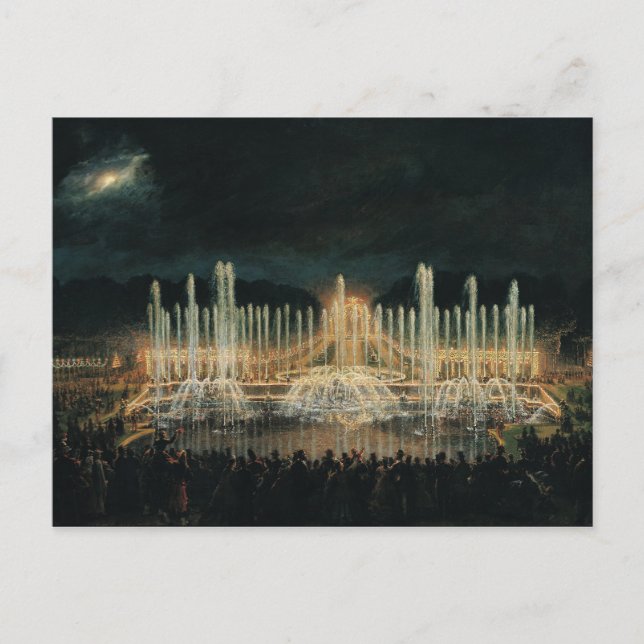 Illuminated Fountain Display Postcard (Front)