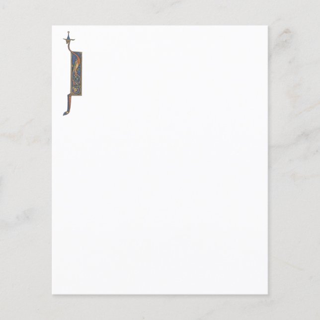 Illuminated Initial J paper (Front)