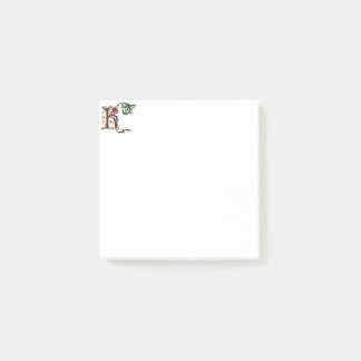 Illuminated Initial K PostIt Post-it Notes