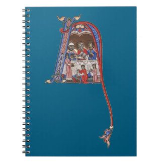 Illuminated Initial N Notebook