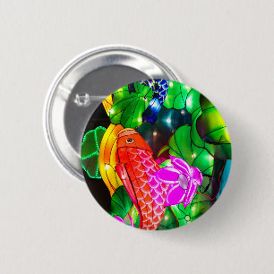 Illuminated Koi 6 Cm Round Badge