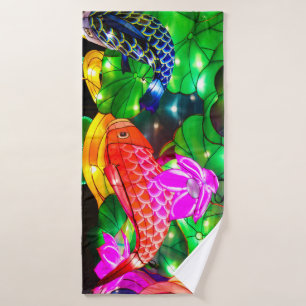 Illuminated Koi Bath Towel