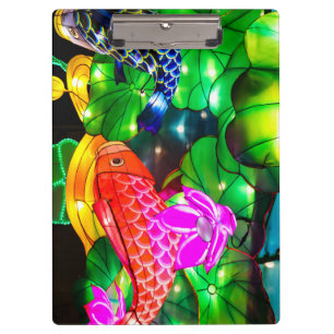 Illuminated Koi Clipboard