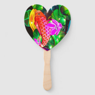 Illuminated Koi Hand Fan