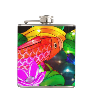 Illuminated Koi Hip Flask