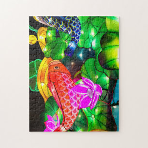 Illuminated Koi Jigsaw Puzzle