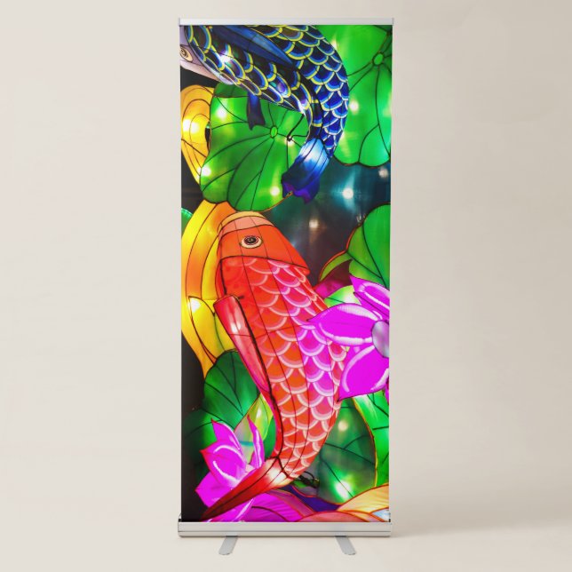 Illuminated Koi Retractable Banner (Front)