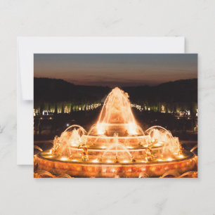 Illuminated Latona Fountain, Versailles Postcard